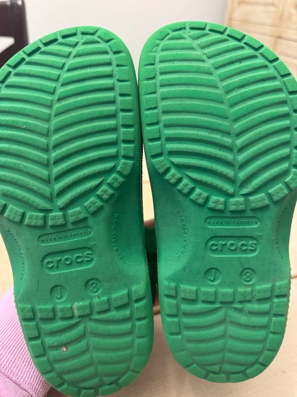 J3 Green Crocs